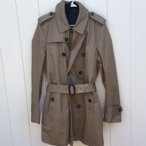 Banana republic men’s trench w/removable lining L